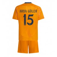 Real Madrid Arda Guler #15 Bortadräkt Barn 2024-25 Kortärmad (+ Korta byxor)